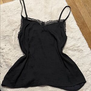 Hollister Black Camisole with Lace Detail